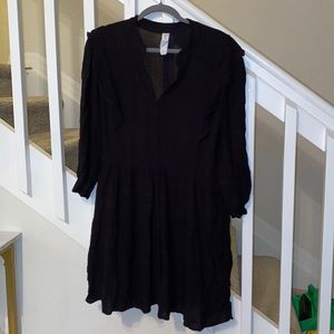 AMADI long sleeve black dress